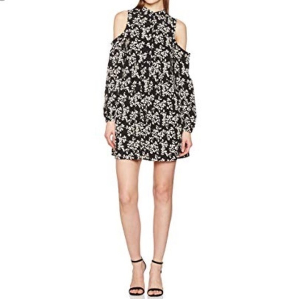NWT Miss Selfridge Cold Shoulder Smock Dress US 4